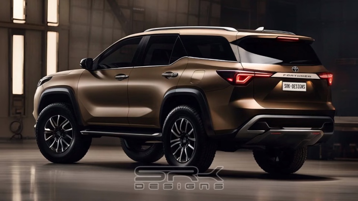 2024 toyota fortuner rendered as a luxury suv 