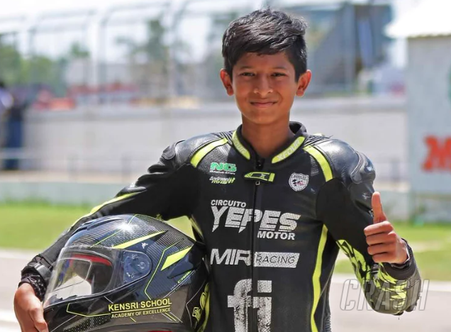shreyas hareesh, an fim minigp champion, dies aged 13 in a crash