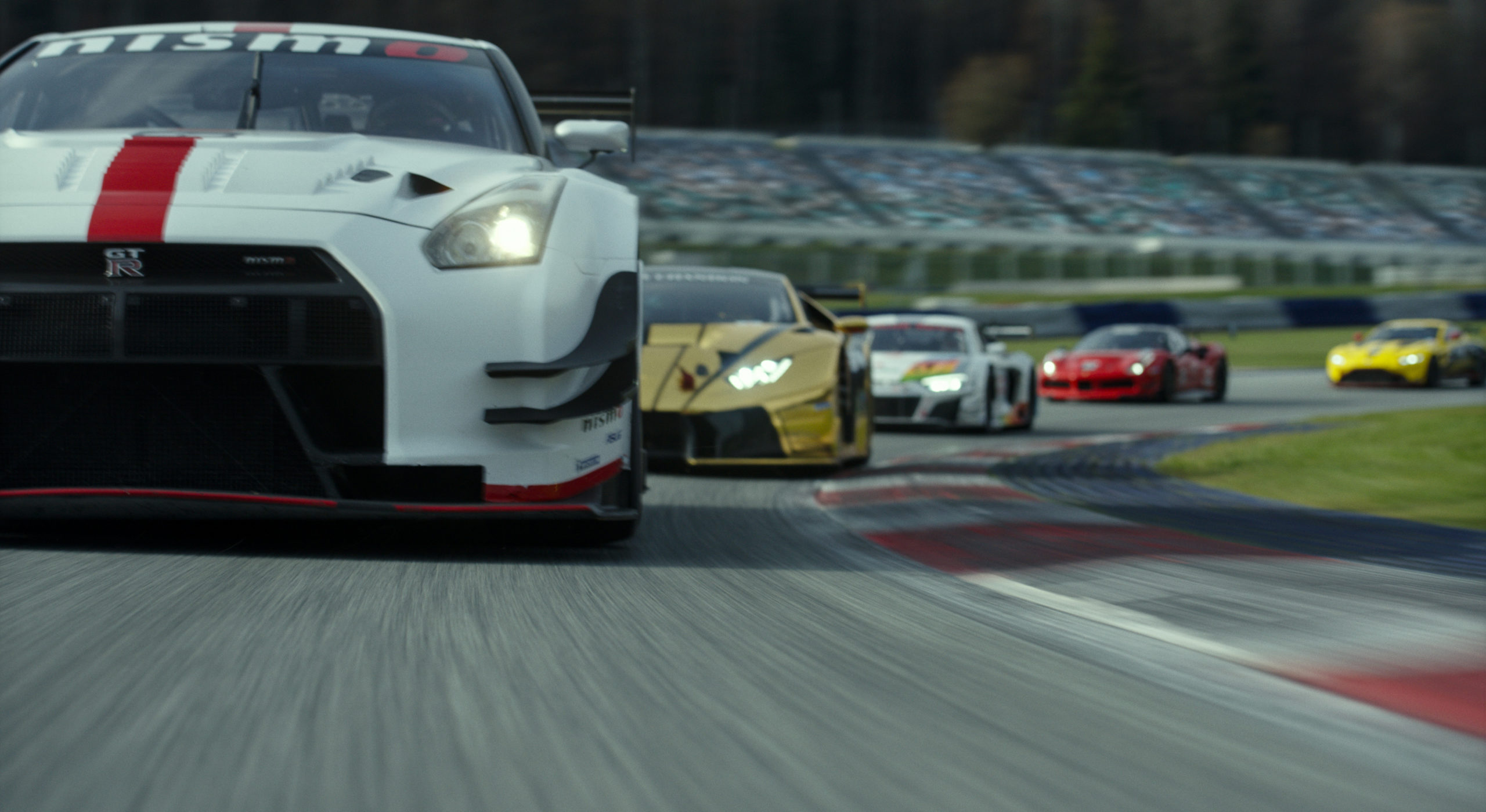 archie madekwe, darren cox, gran turismo, gt academy, jann mardenborough, orlando bloom, video games, gran turismo movie review: there's heart in this gamer-to-racer film