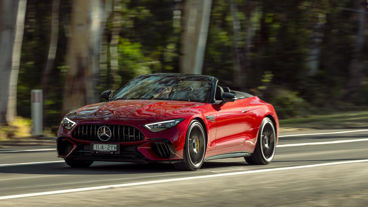 Mercedes-AMG SL 63 convertibles have plenty of muscle., The Mercedes-AMG GT retains V8 grunt., Mercedes-AMG is restricting V8 power to expensive models., The 2023 Mercedes-Benz C63 E Performance has hybrid power., Technology, Motoring, Motoring News, Mercedes considering V8 comeback for C63