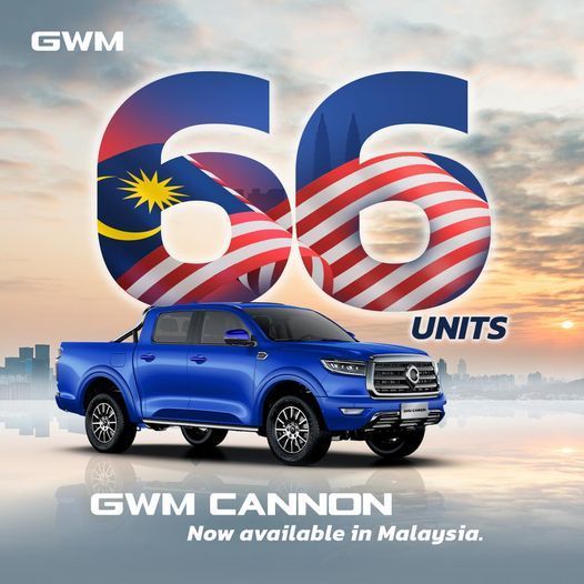 auto news, gwm, gwm malaysia, gwm pickup truck, 2023 gwm cannon, 2023 gwm cannon ultra, 2023 gwm cannon specs, 2023 gwm cannon variants, 2023 gwm cannon price malaysia, first 66 units of 2023 gwm cannon pickup truck arrives in malaysia - rm127,800