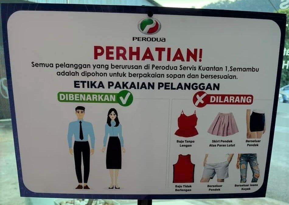 malaysia, perodua, perodua issues clarification on dress code at service centre