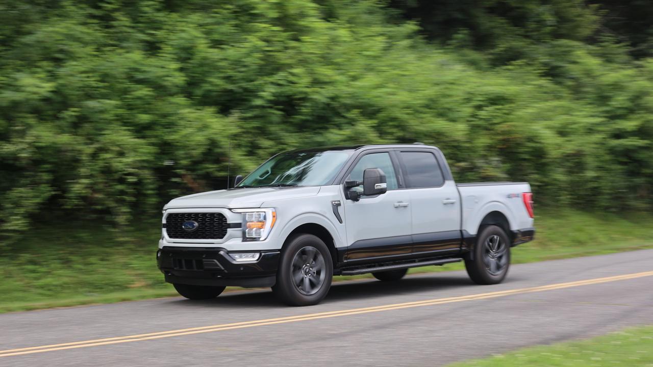 Heritage Edition models in the US have two-tone paint., The F-150 is the best-selling car in America., You would be brave to tow anything through an Australian drive-through lane., Technology, Motoring, Motoring News, Why American trucks such as the Ford F-150 are better overseas