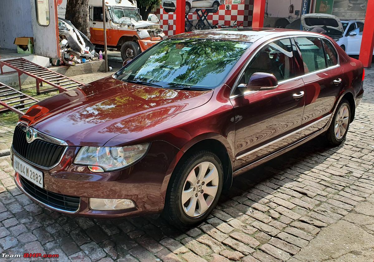 My Skoda Superb goes in for 11th-year servicing: 37,161 km on the odo, Indian, Skoda, Member Content, Superb, Car Service