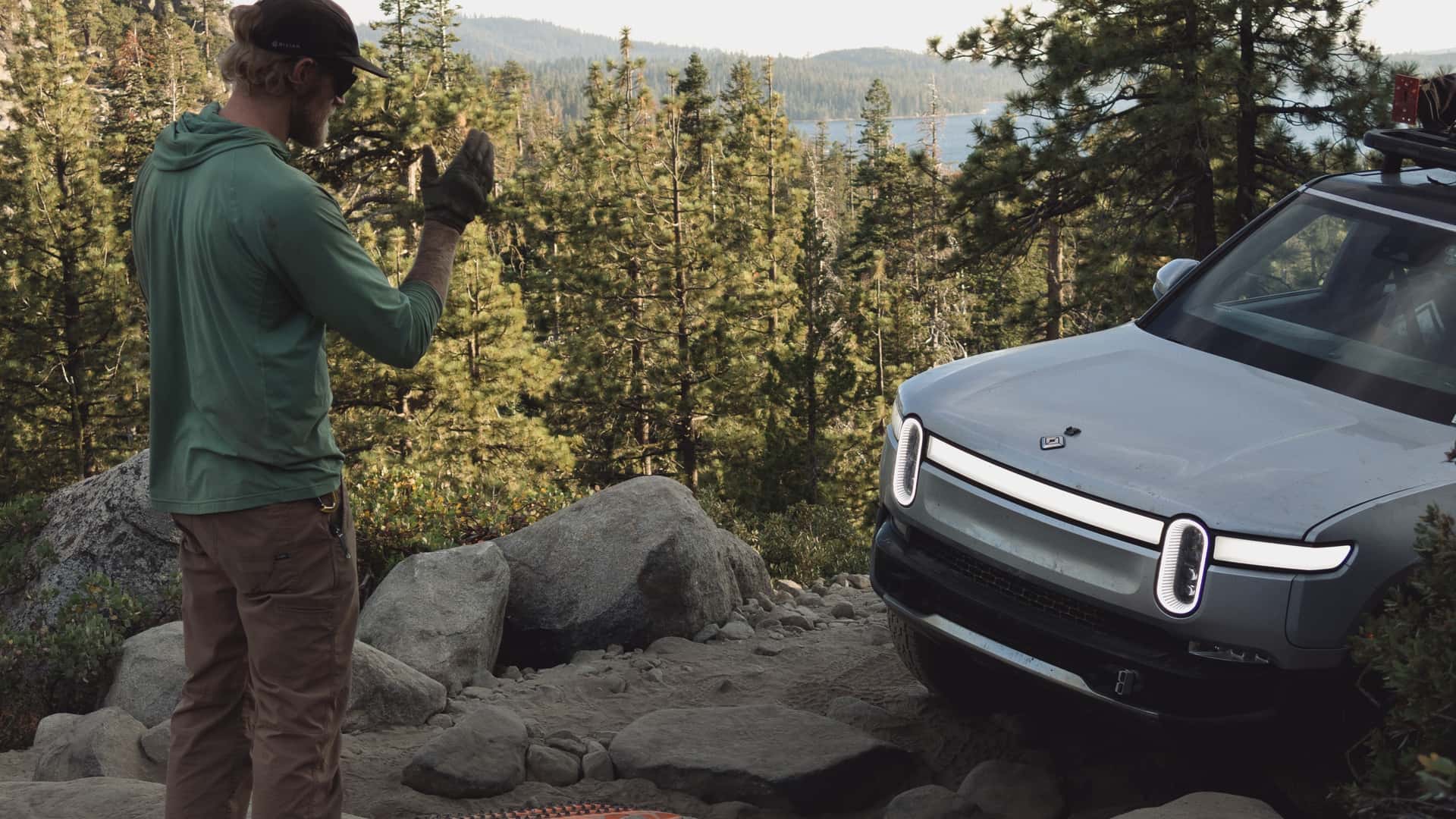 rivian r1s braves the rubicon trail, first production ev to accomplish the feat