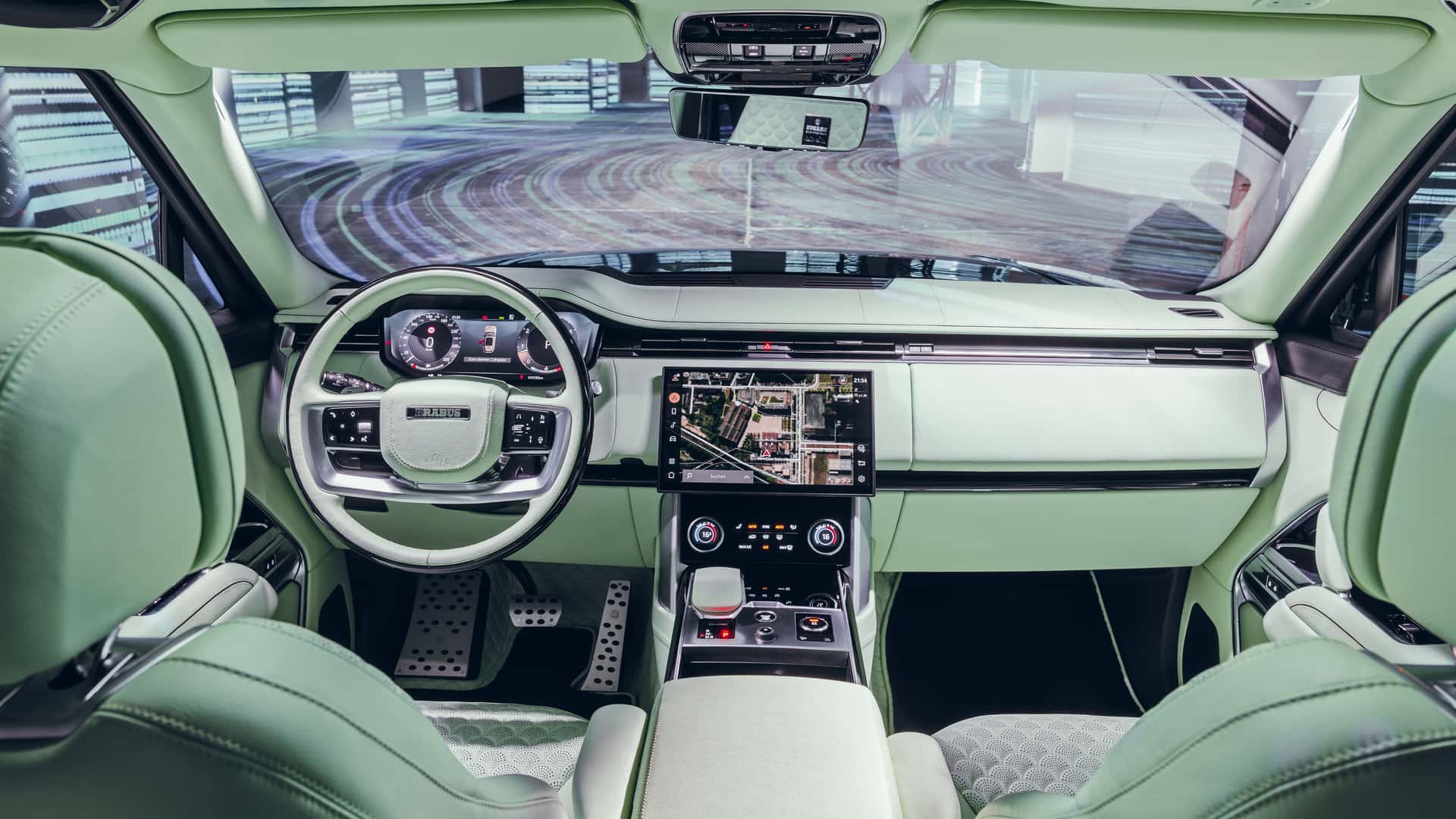 brabus 600: a five-door supercar with pistachio upholstery!