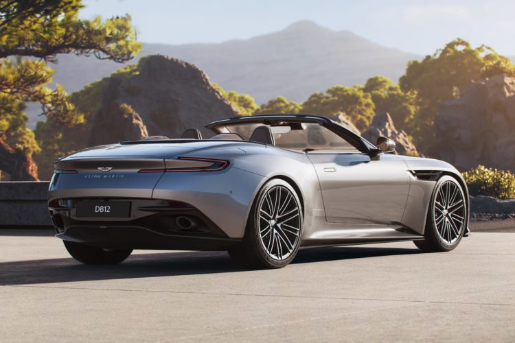 aston martin db12 volante blends open-top fun with 500kw of v8 fury