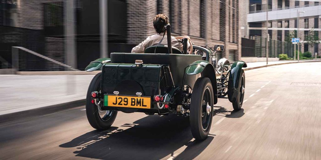 bentley and little car company go beyond vintage with an all-electric, street legal blower jnr