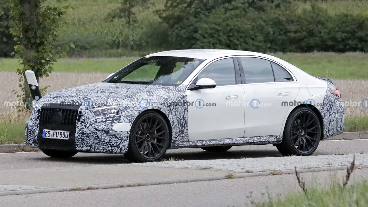 new mercedes-amg e53 sedan and wagon spied with less camouflage