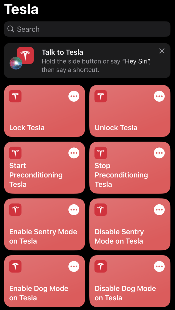 tesla rolls out apple shortcuts, helping automate and use siri for vehicle controls