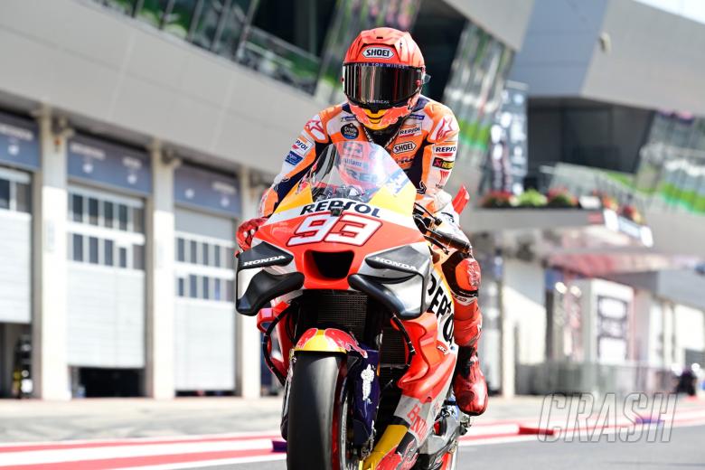 marc marquez finishes austrian motogp - his first completed race of this year