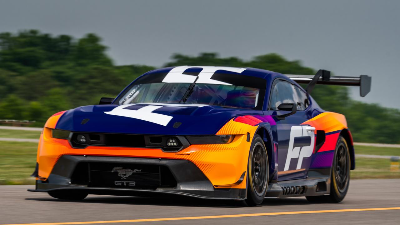 The Mustang GT3 will race at Bathurst and beyond., The Ford Mustang GTD has wild carbon fibre bodywork., The Ford Mustang GTD is a road-going version of the latest Mustang racer., Technology, Motoring, Motoring News, Ford unveils Mustang GTD, the wildest muscle car yet