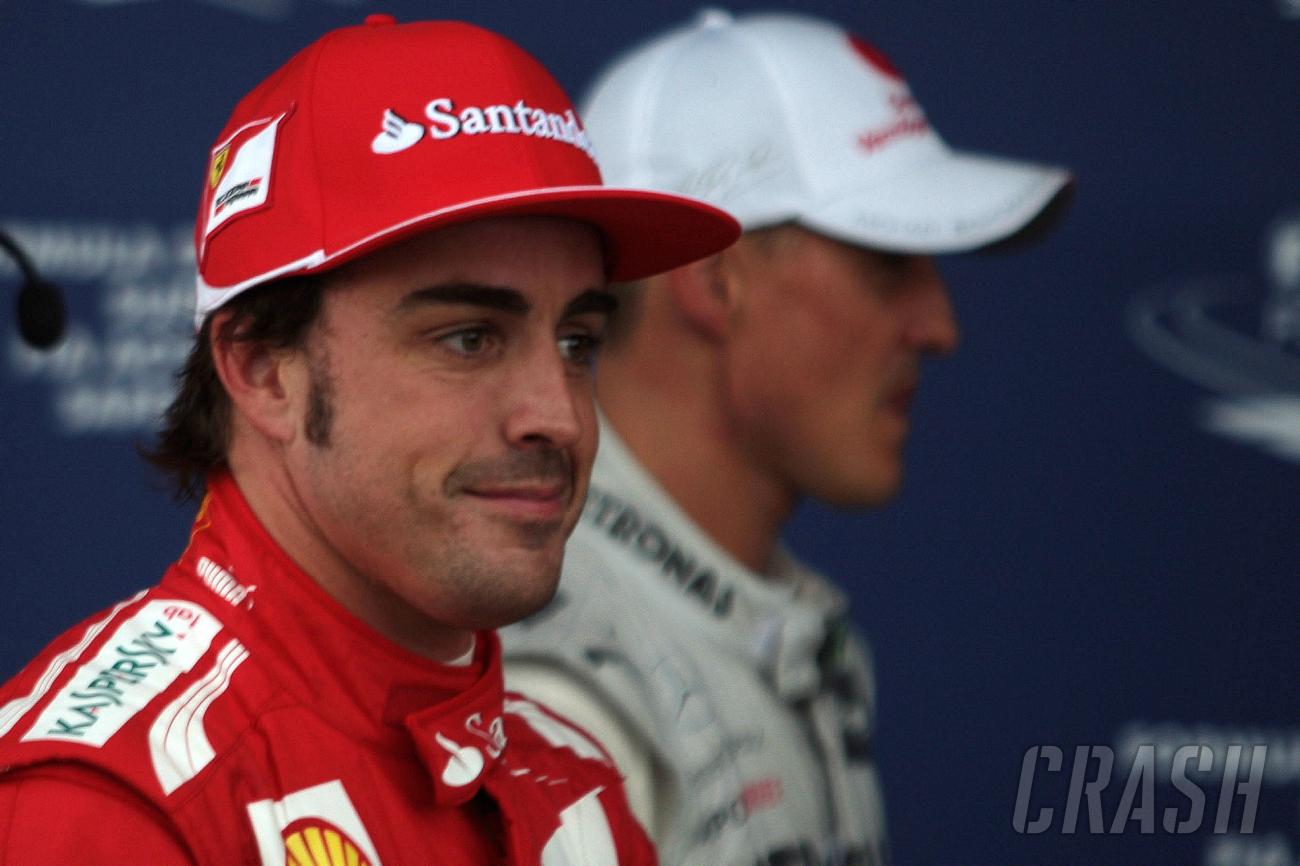 ‘i never thought i was slower than michael schumacher’ - fernando alonso reflects on early f1 doubts