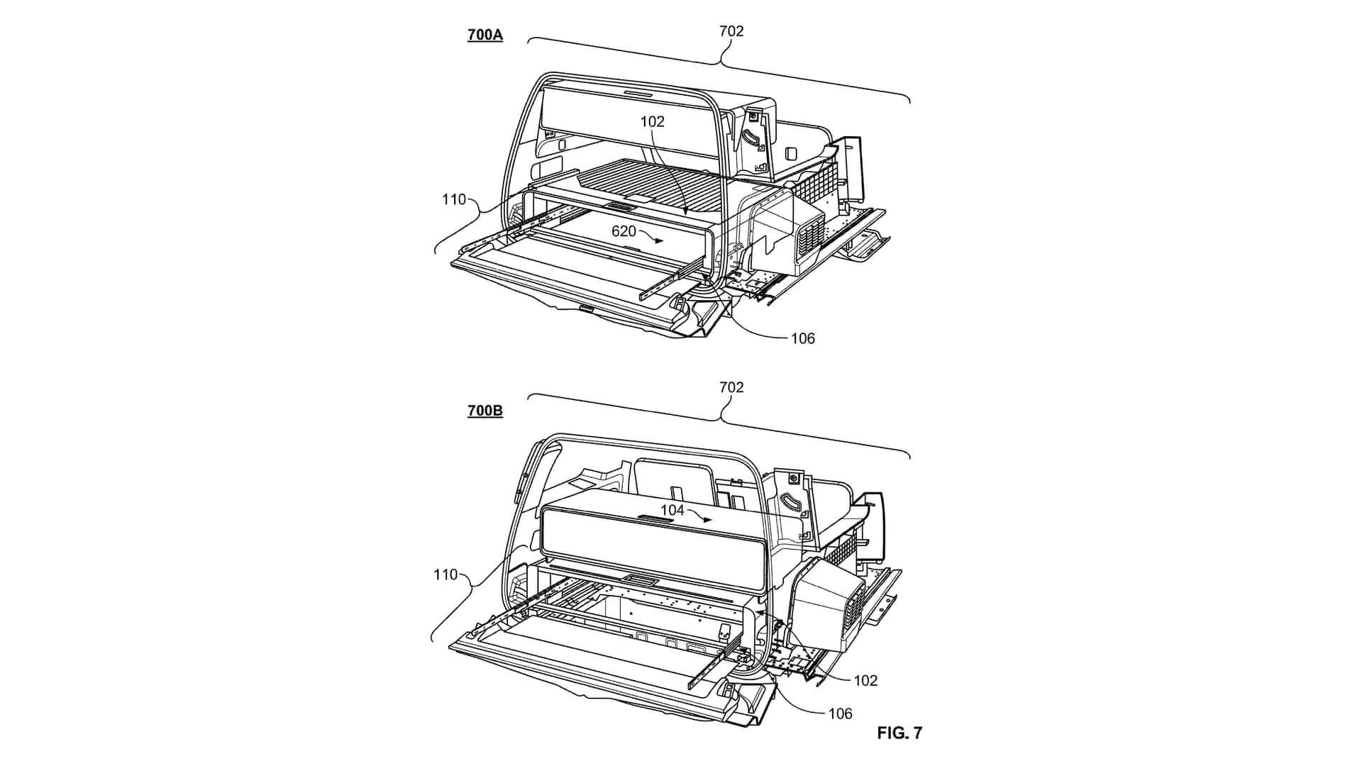 rivian patents camp kitchen design for r1s suv
