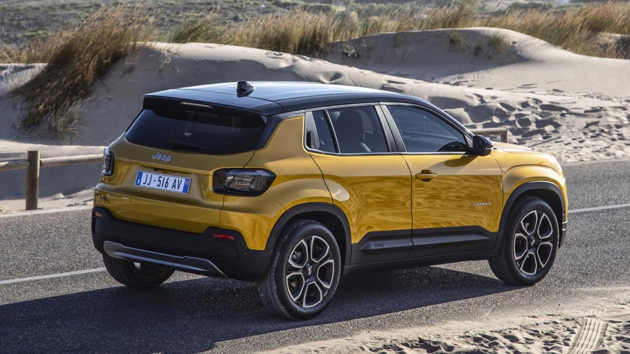 It’ll have a driving range of up to 400km., Jeep has confirmed its new Avenger electric SUV will arrive in Australia next year., Technology, Motoring, Motoring News, 2024 Jeep Avenger electric SUV confirmed for Australia
