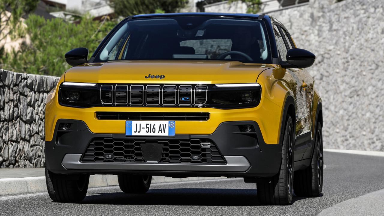 It’ll be one of the smallest SUVs on the road, There are plenty of tech features included., It’ll have a driving range of up to 400km., Jeep has confirmed its new Avenger electric SUV will arrive in Australia next year., Technology, Motoring, Motoring News, 2024 Jeep Avenger electric SUV confirmed for Australia