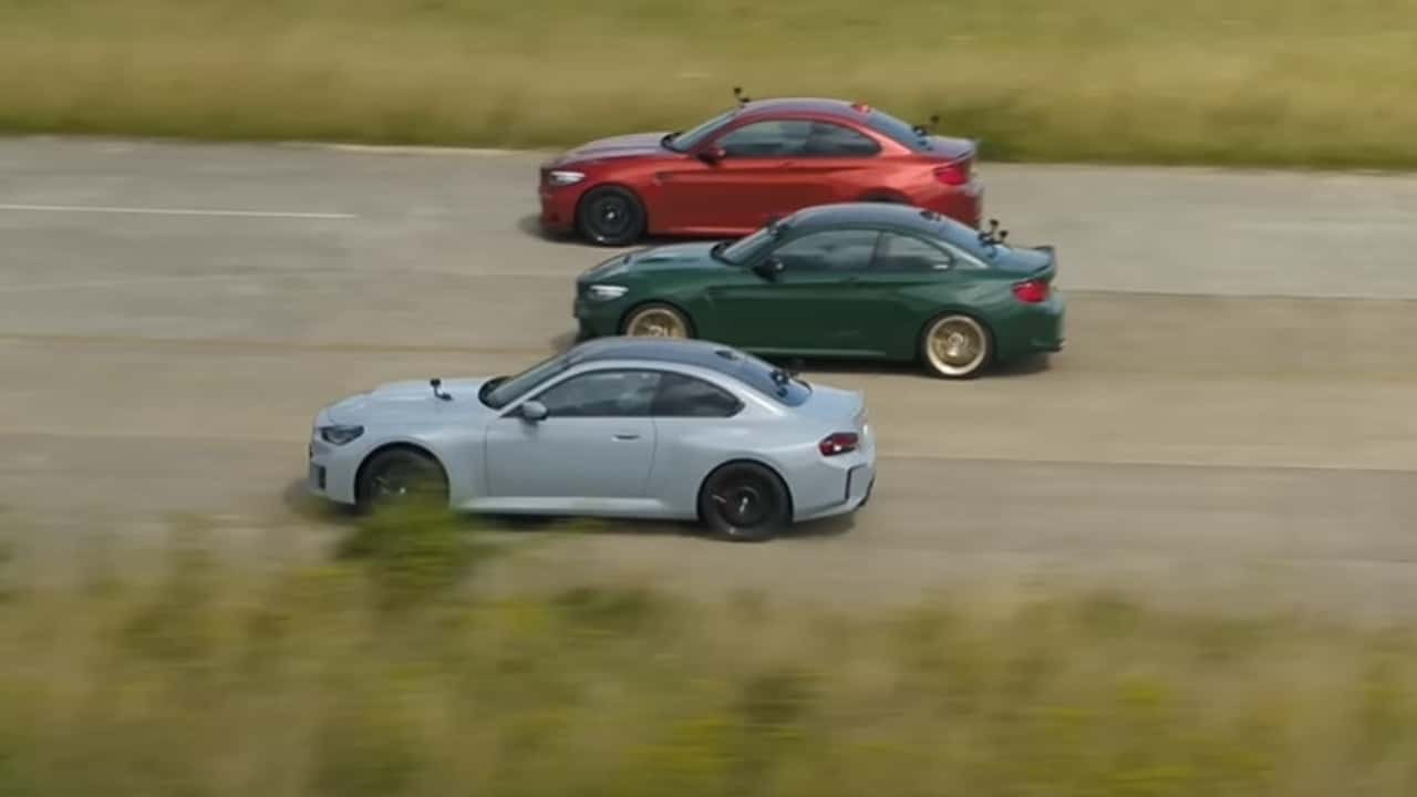 BMW M2 Generations Drag Race