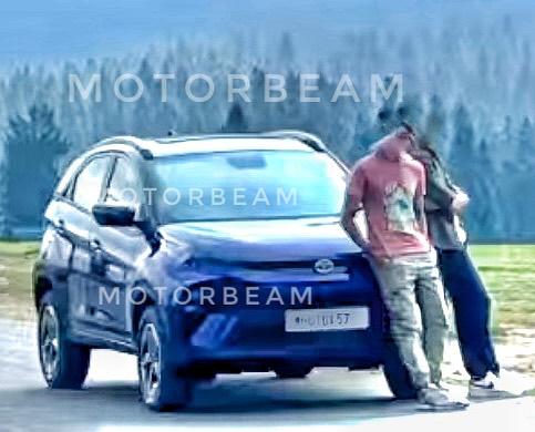 Tata Nexon facelift exterior leaked; Spotted during ad shoot, Indian, Tata, Scoops & Rumours, Nexon, Tata Nexon, spy shots