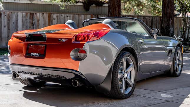 if you thought the pontiac solstice needed more power, this one has a 600 hp v8