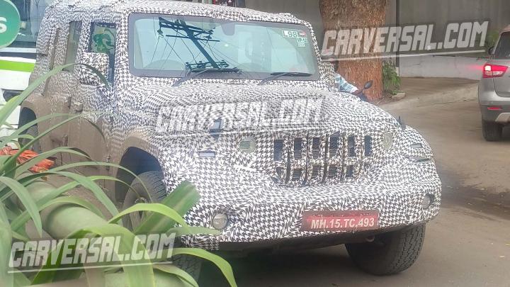 Mahindra Thar 5-door spied; new exterior details revealed, Indian, Mahindra, Scoops & Rumours, Mahindra Thar, spy shots