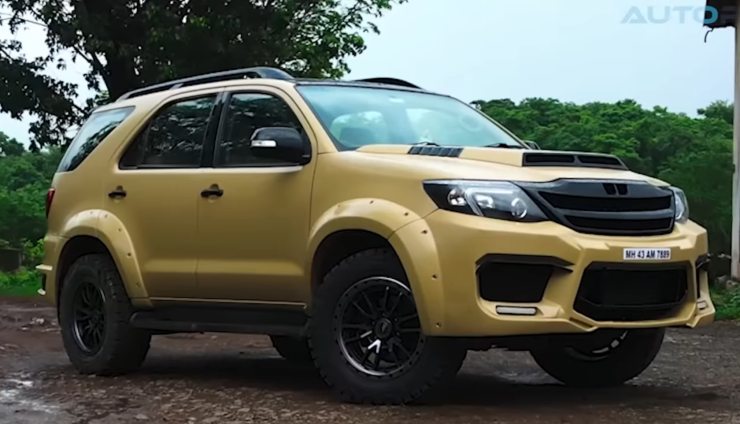 this toyota fortuner type 2 modified with a custom body kit looks absolutely stunning 