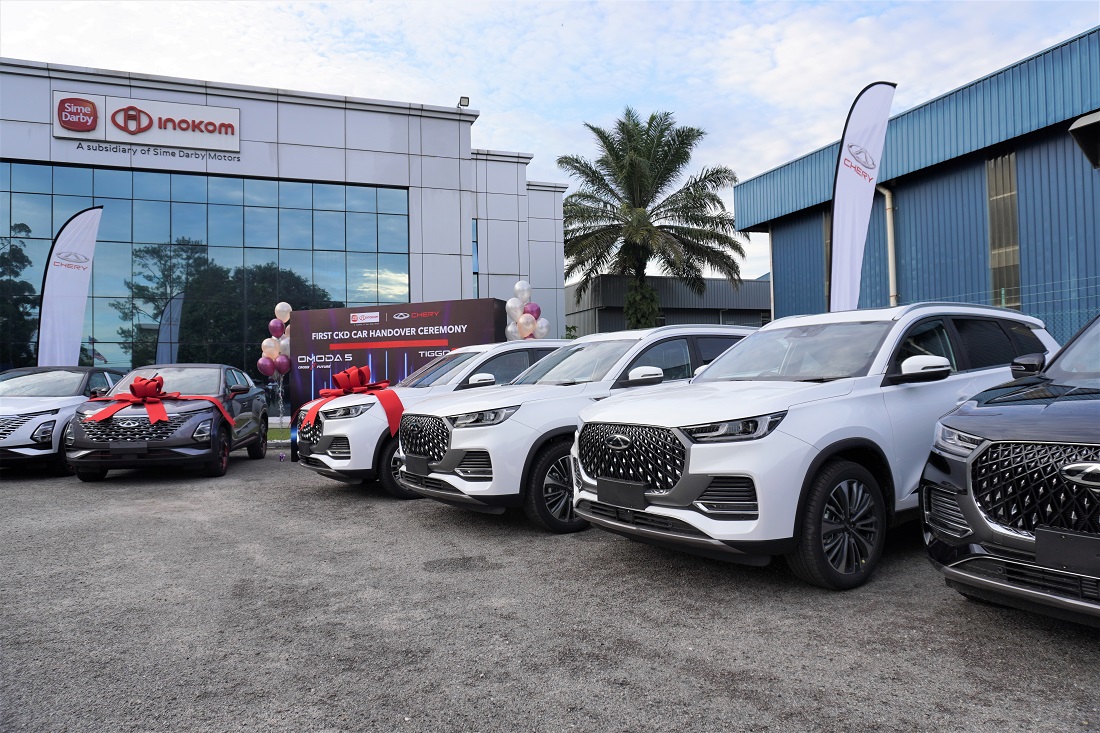 chery, chery malaysia, inokom, inokom corporation, malaysia, chery malaysia takes delivery of first locally assembled vehicles