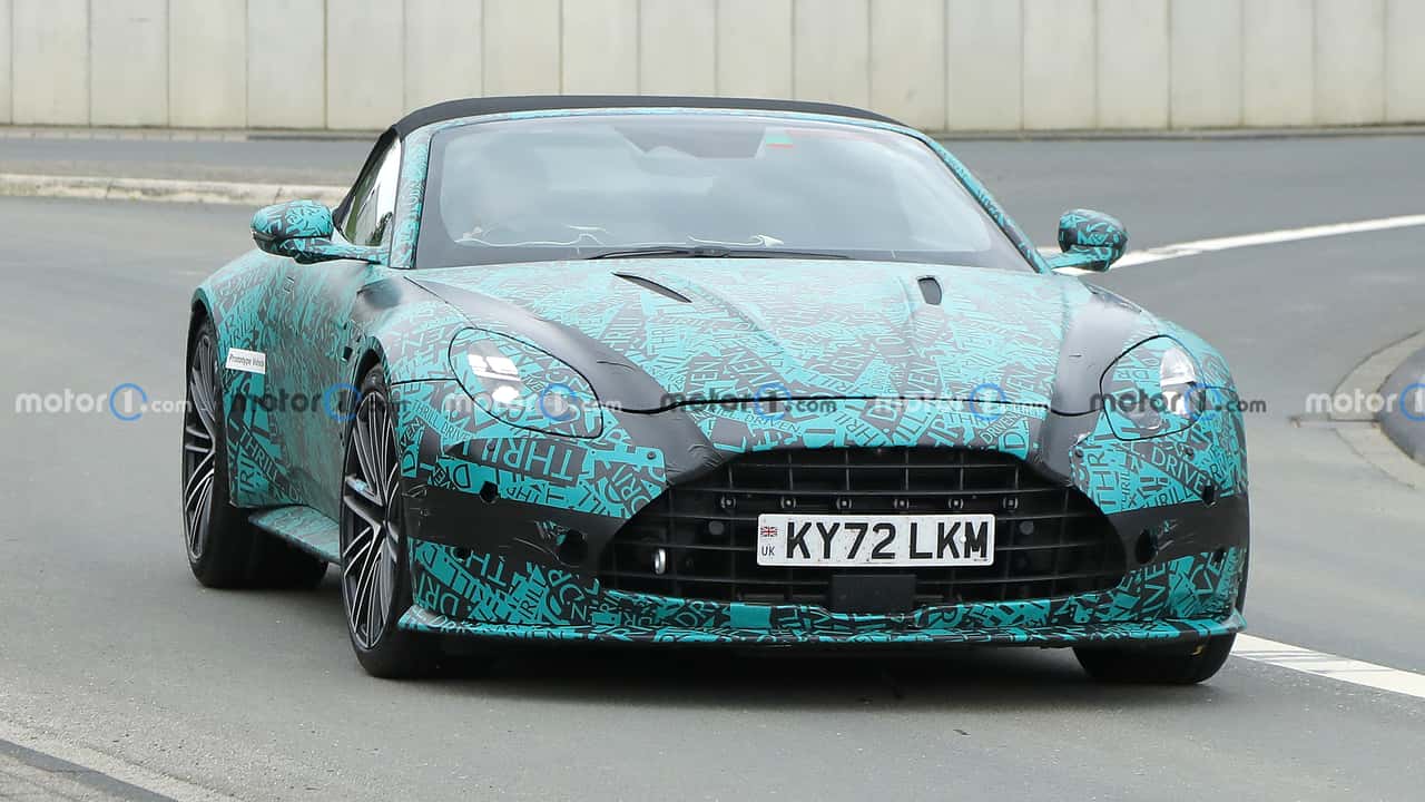Aston Martin Vantage Volante new spy photo