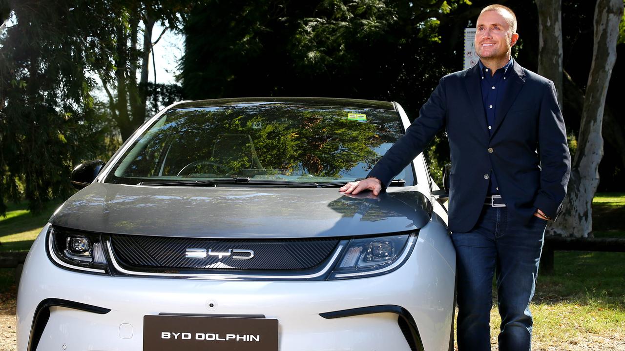 BYD CEO Luke Todd says salary sacrifice helps make EVs cheaper. Picture: David Clark, Finn Peacock says combining EVs with home solar drives big savings. Photo: Kelly Barnes, Technology, Motoring, Motoring News, Electric vehicles make more sense financially, but how much more?