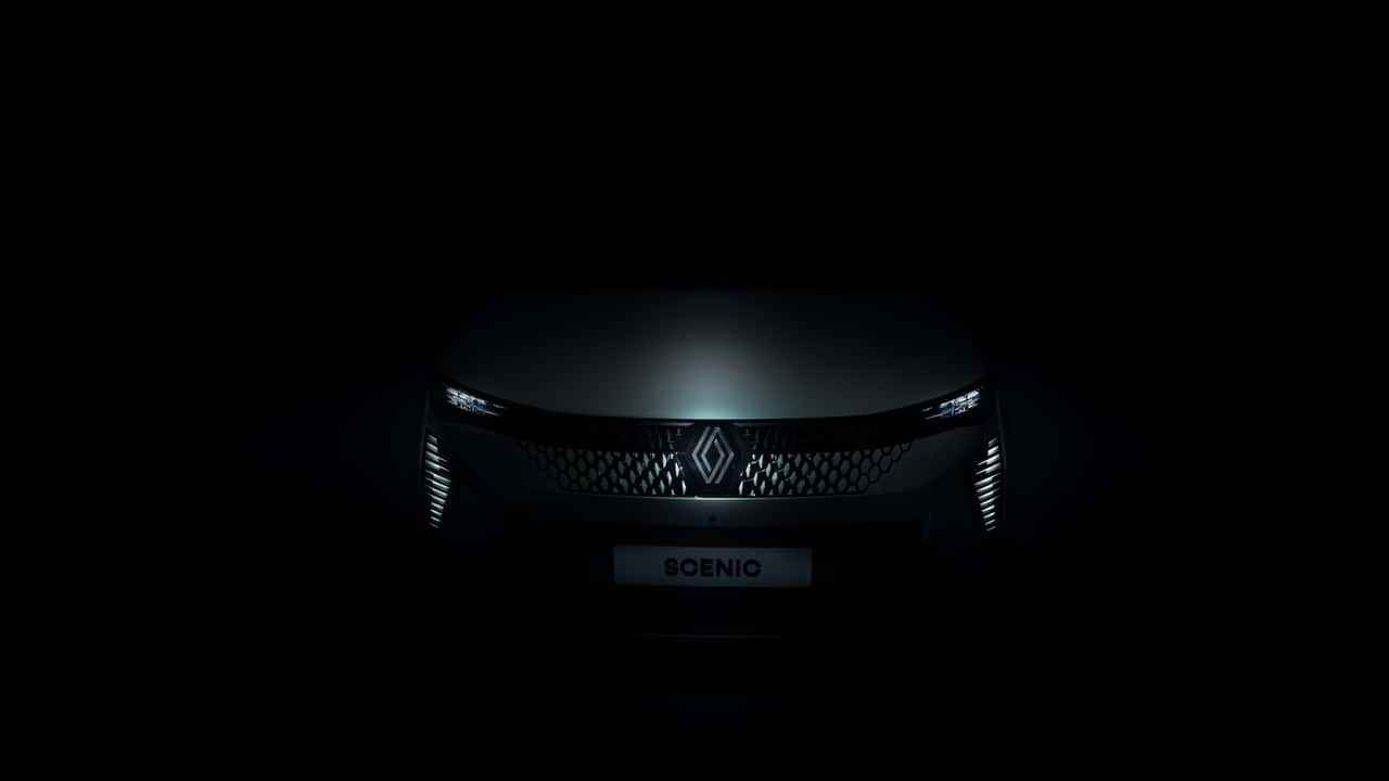 renault scenic e-tech teased for iaa munich, grand kangoo will also be there