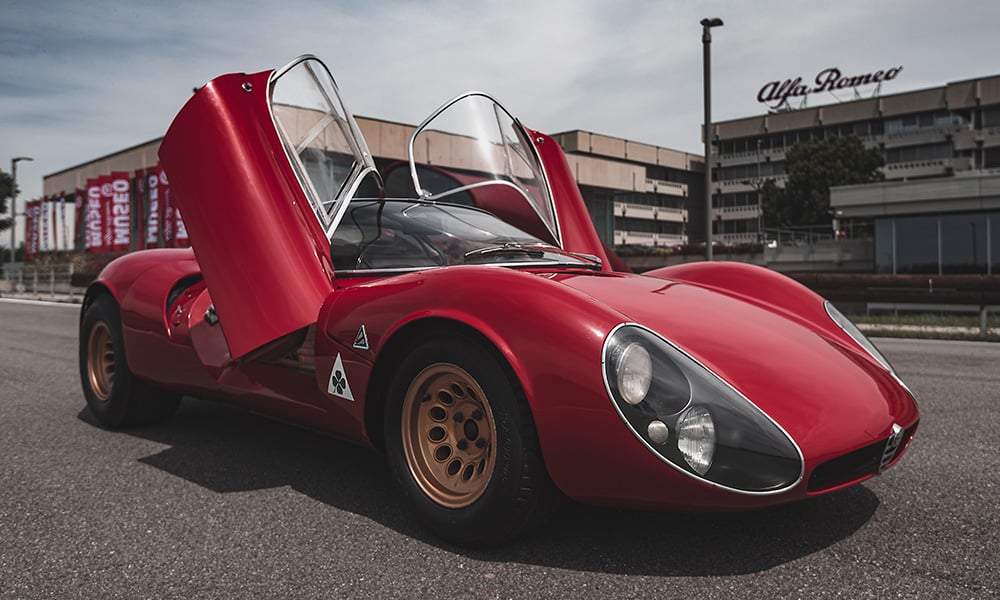 alfa romeo reimagines the 33 stradale for the electrified world