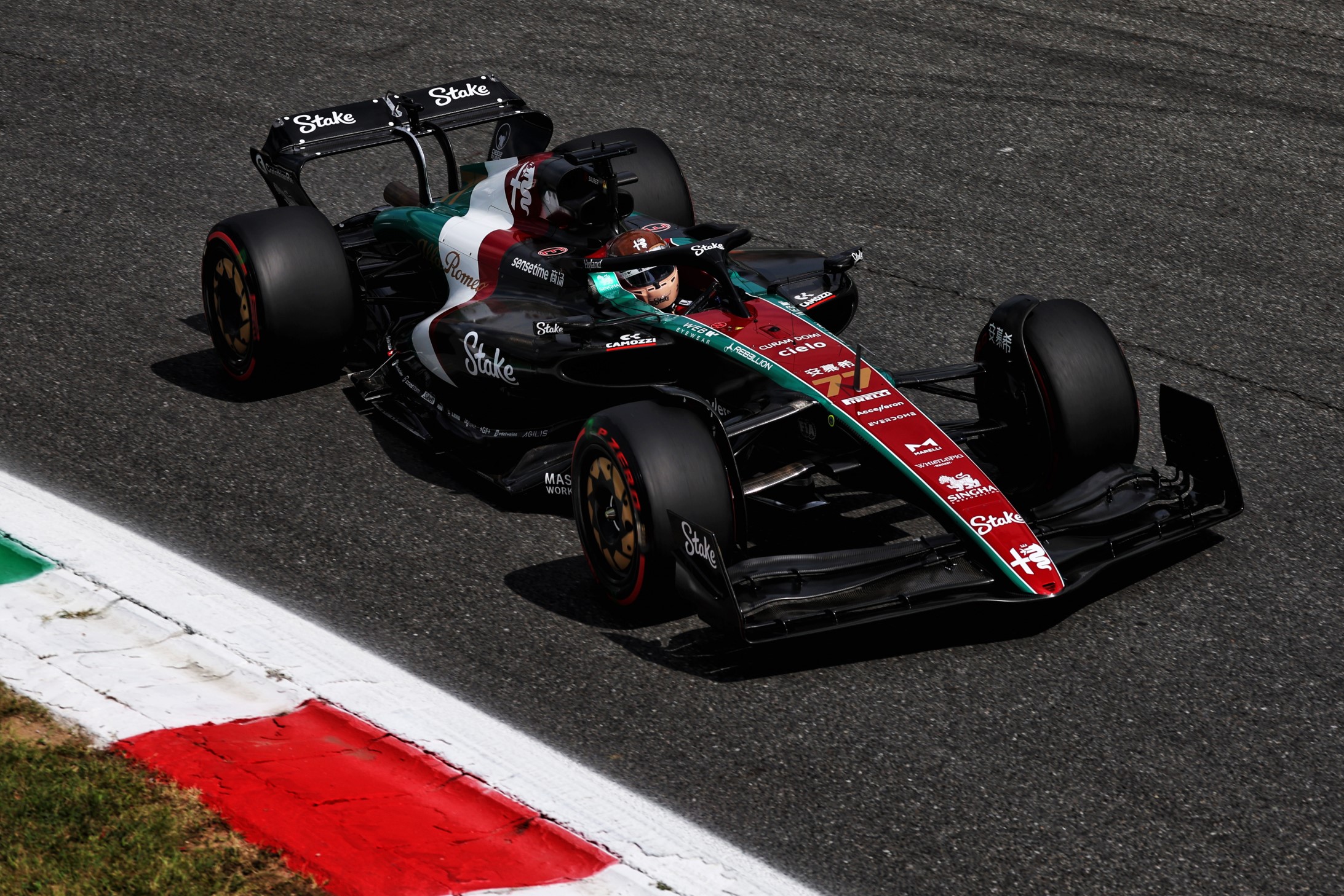 what went on in first italian gp f1 practice at monza