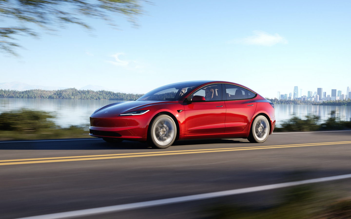 electric car, model 3, tesla, new tesla model 3 goes further on a charge, gets higher-quality cabin and new technology