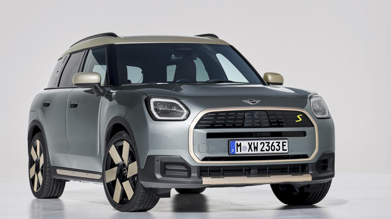 The new Mini Countryman will share underpinnings with the BMW X1. Picture: Supplied., The new Cooper will have two electric and two internal combustion models. Picture: Supplied., The next generation Mini hatchback adopts the Cooper name. Picture: Supplied., Technology, Motoring, Motoring News, Mini unveils new Countryman and Cooper