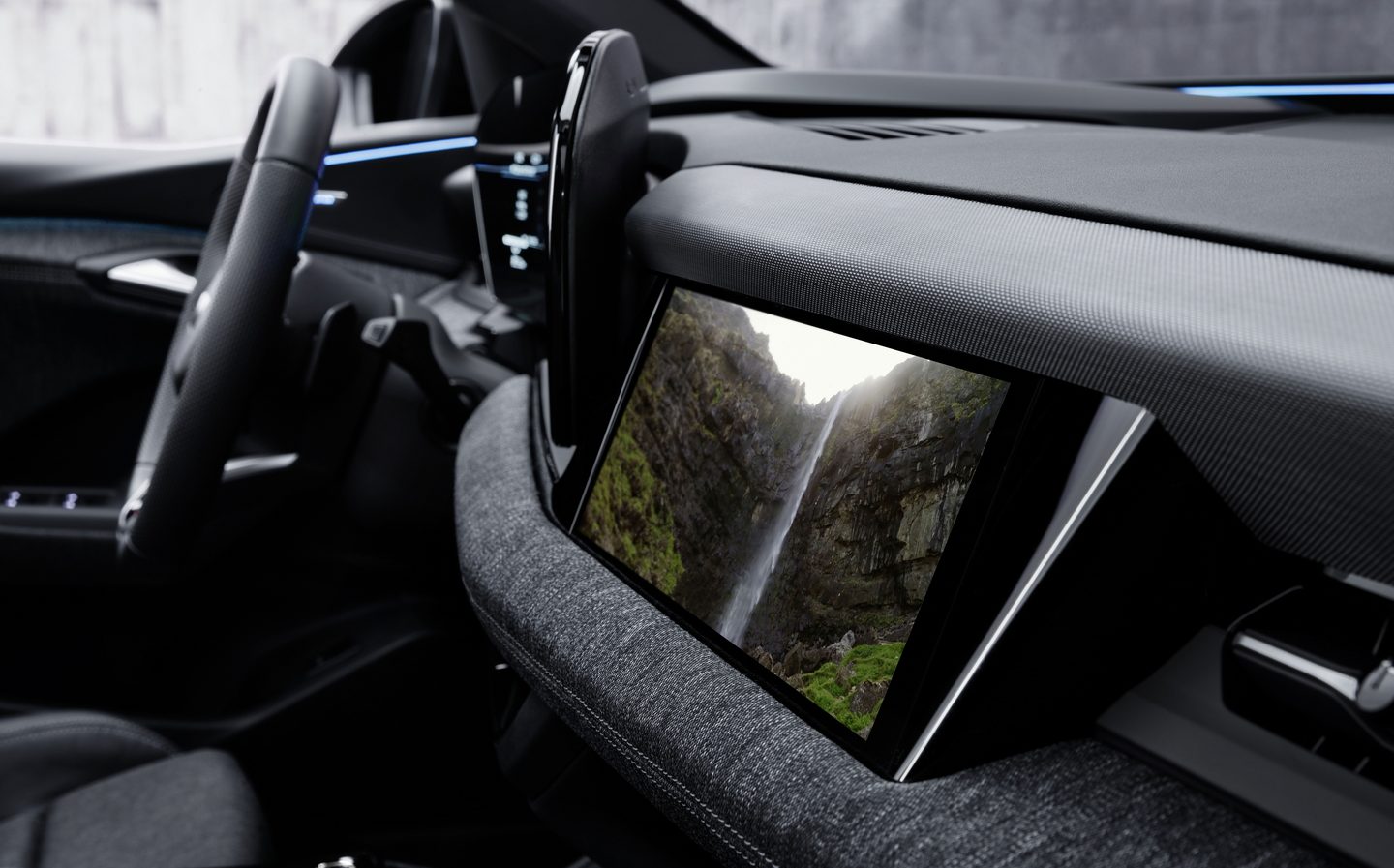audi, e-tron, electric, interior, oled, touchscreen technology, audi q6 e-tron electric suv gains high-tech interior with extra screen for passenger
