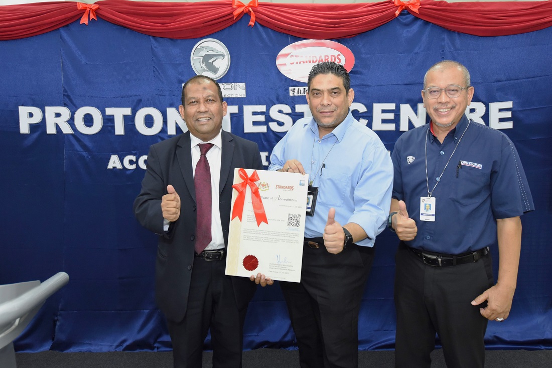 department of standards malaysia, malaysia, proton, proton test centre, proton test centre receives iso 17025 accreditation