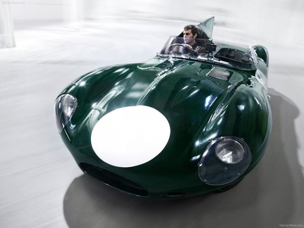 Jaguar D-Type, Jaguar, racing car, sports car