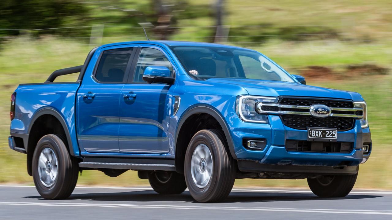 Ford’s Ranger is putting the heat on the top-dog Toyota HiLux. Picture: Thomas Wielecki, Technology, Motoring, Motoring News, New-car sales soar as supply improves