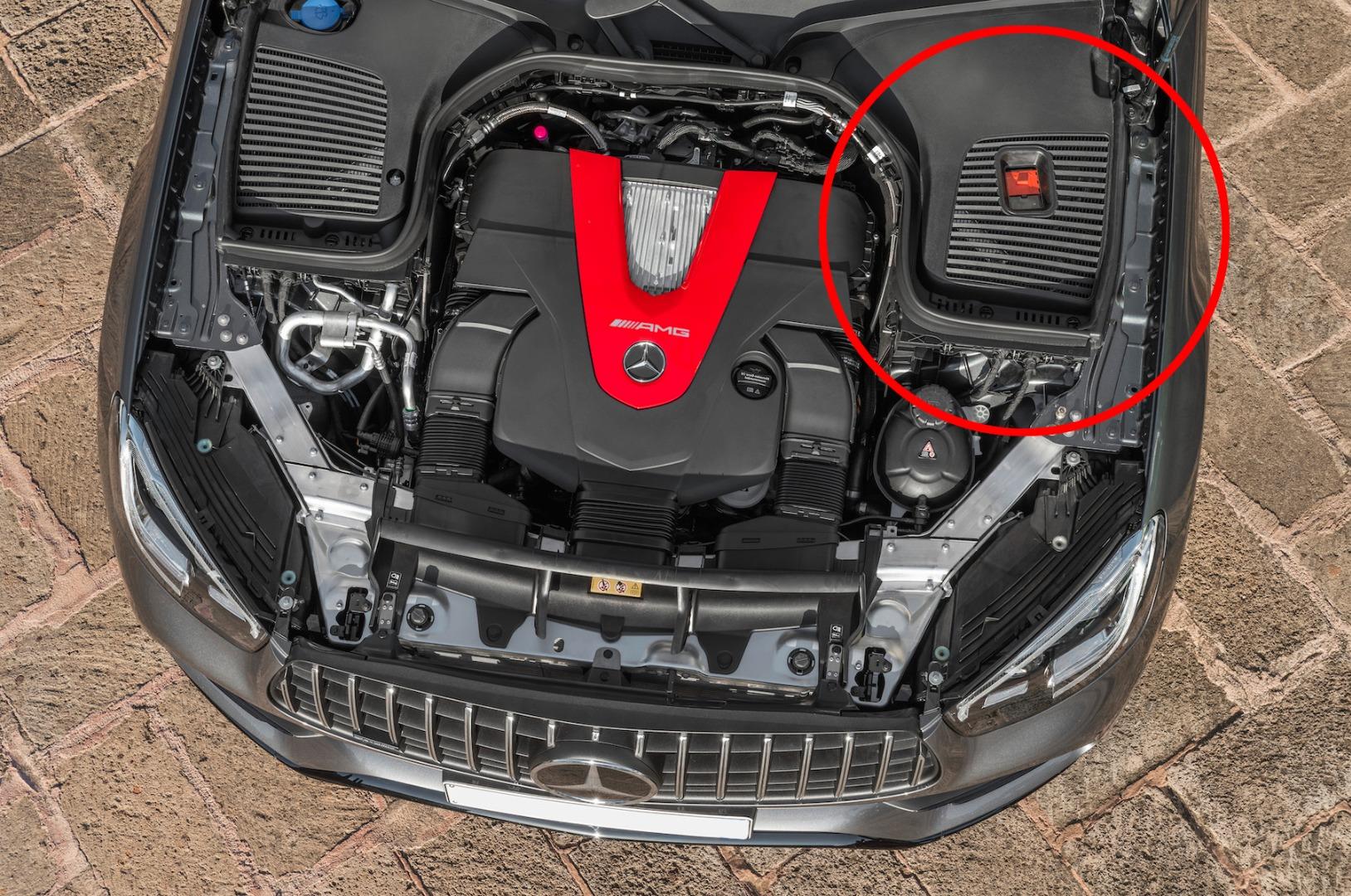 how to replace the car battery on a mercedes-amg glc