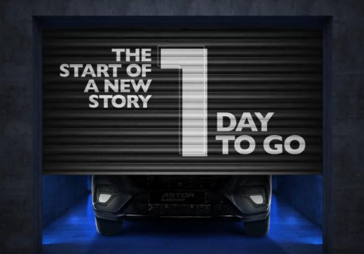 MG Astor Black Storm Edition to be launched on September 6, Indian, Launches & Updates, MG Astor, Astor, Teaser