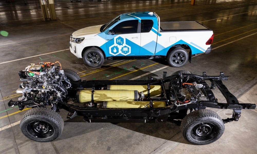 toyota uk builds hydrogen-powered hilux