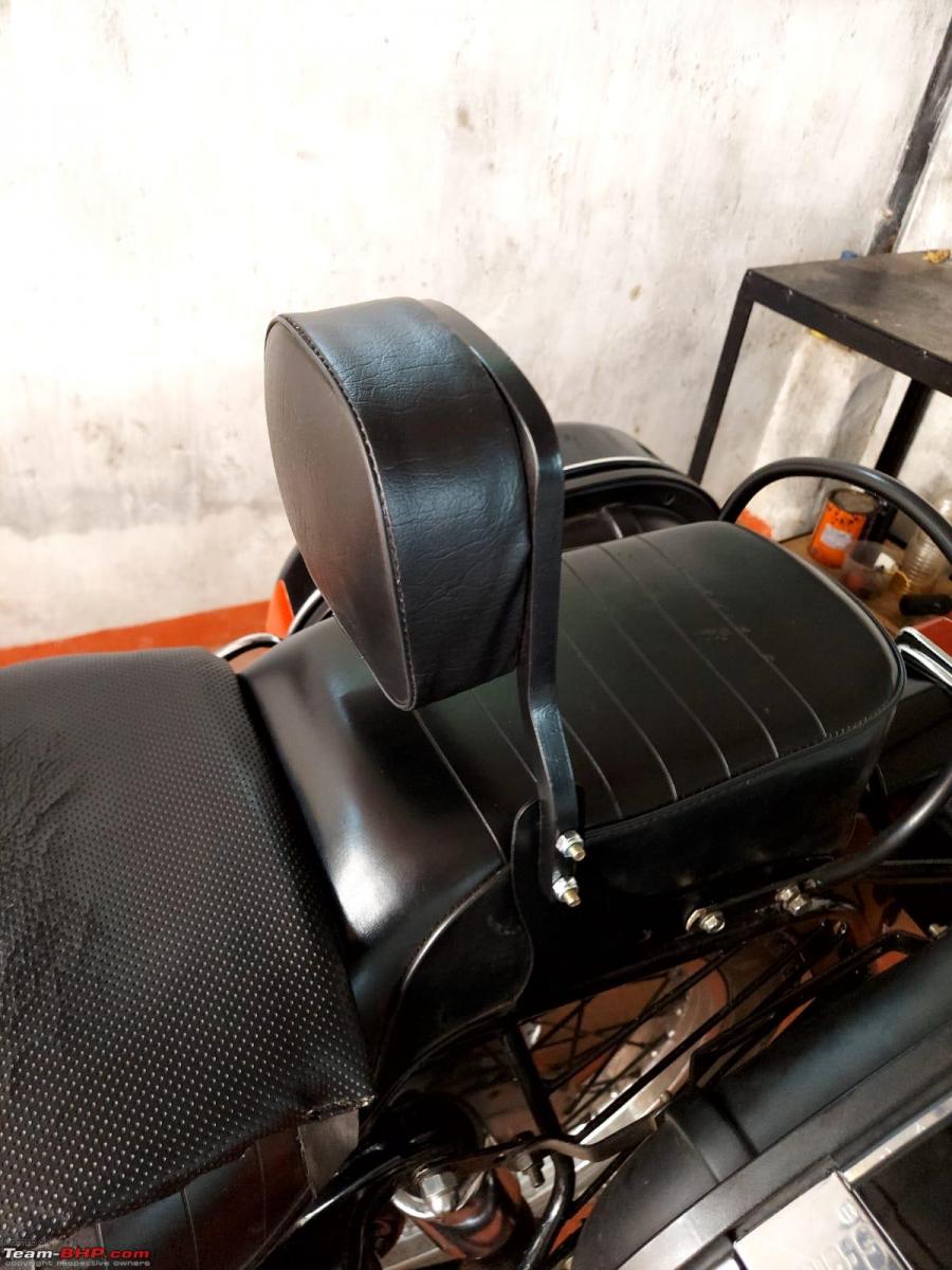 DIY Installation: My Royal Enfield Bullet gets a backrest for the rider, Indian, Member Content, Royal Enfield, Bullet 350