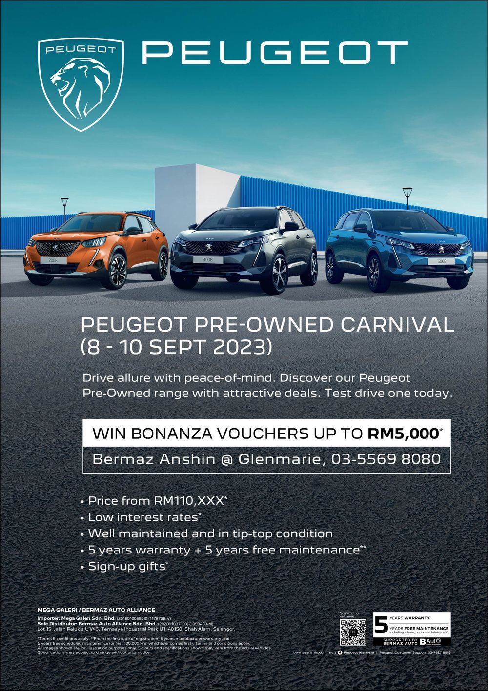 auto news, bermaz anshin pre-owned cars, bermaz anshin pre-owned mazda, bermaz anshin pre-owned peugeot, mazda, peugeot, minty pre-owned peugeot, mazda cars with rm 5k vouchers and more at bermaz anshin this weekend!