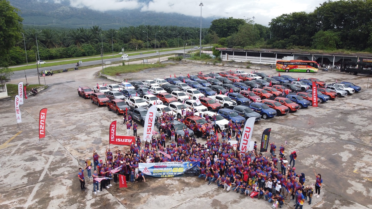 isuzu, isuzu malaysia, malaysia, isuzu merdeka convoy 66 foster unity among d-max owners