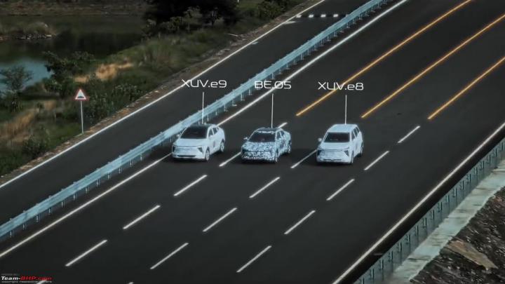 Mahindra teases three electric SUVs clocking 200 km/h, Indian, Mahindra, Other, BE.05, XUV.e8, Teaser