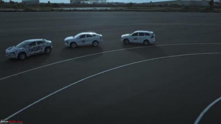 Mahindra teases three electric SUVs clocking 200 km/h, Indian, Mahindra, Other, BE.05, XUV.e8, Teaser