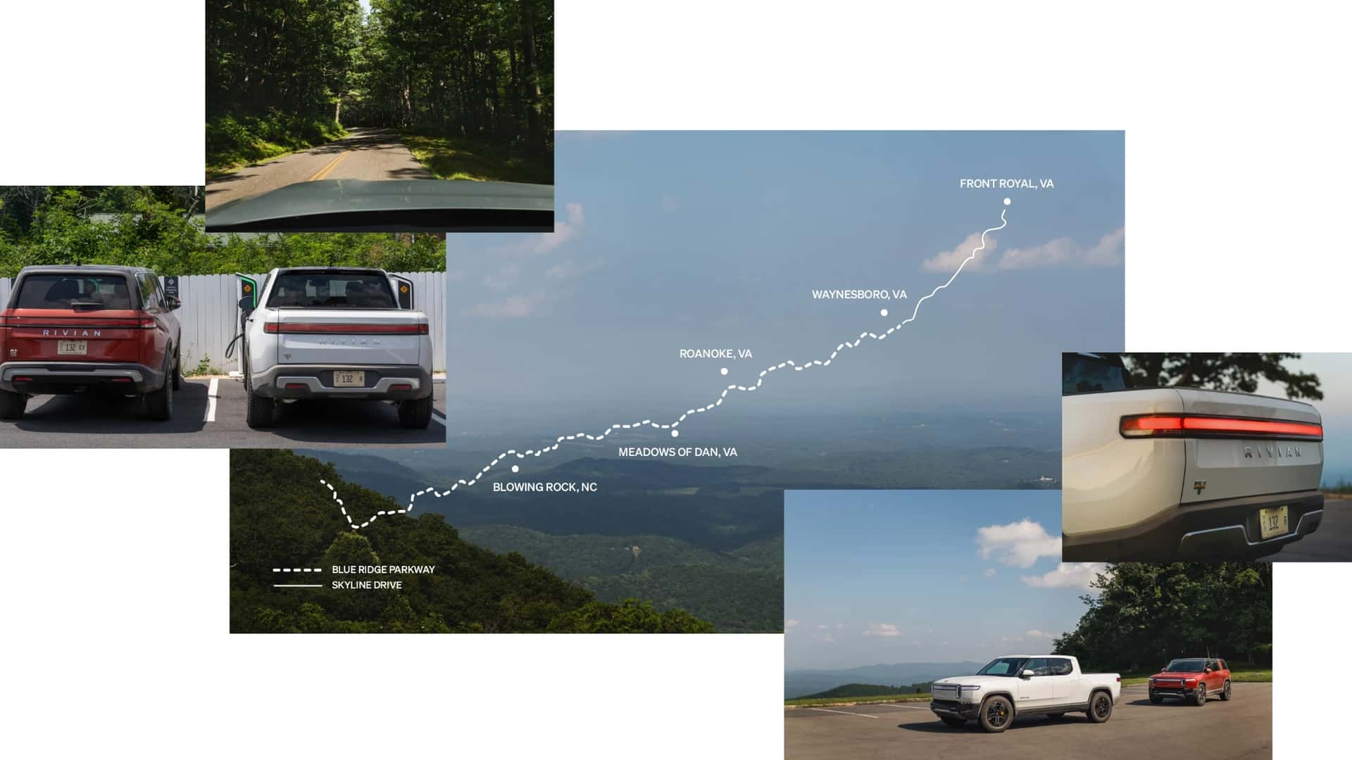 rivian electrifies the blue ridge parkway with new fast chargers