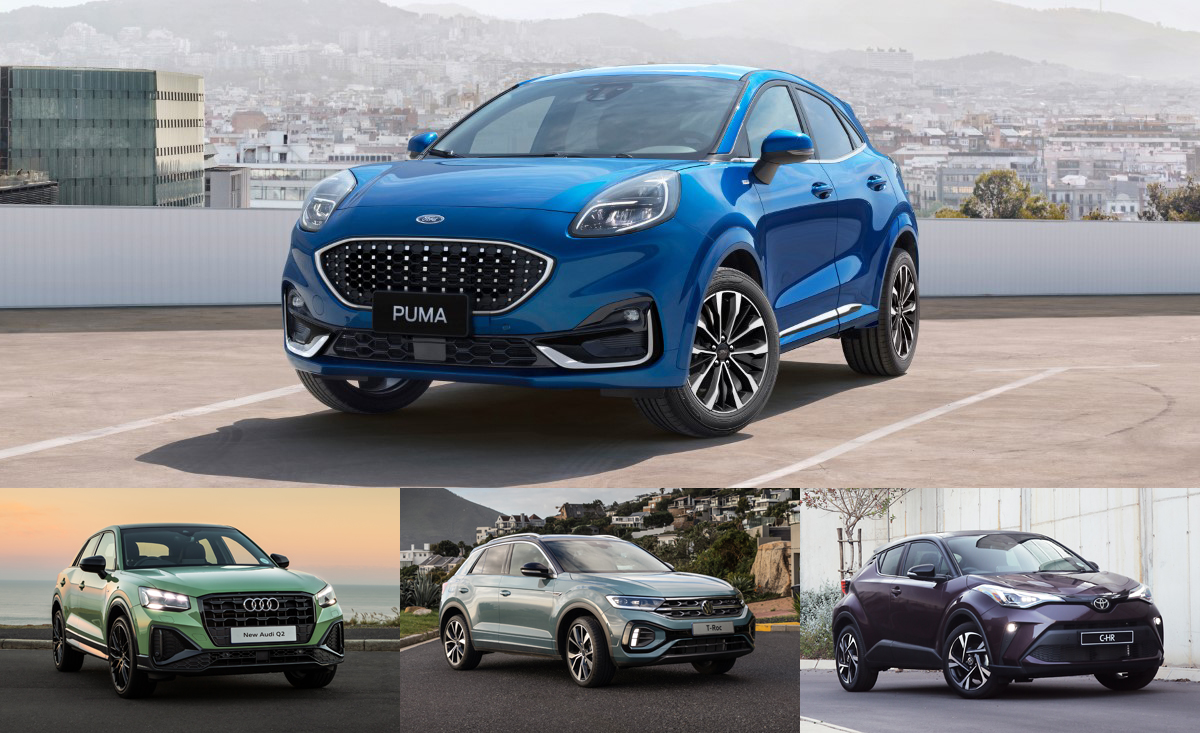 fiat, ford, ford puma, hyundai, nissan, toyota, volkswagen, popular crossovers competing against the new ford puma in south africa