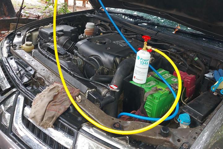 Car AC refrigerant top-up at home: Things needed & stepwise procedure, Indian, Member Content, car AC, air conditioning, Mitsubishi Pajero Sport