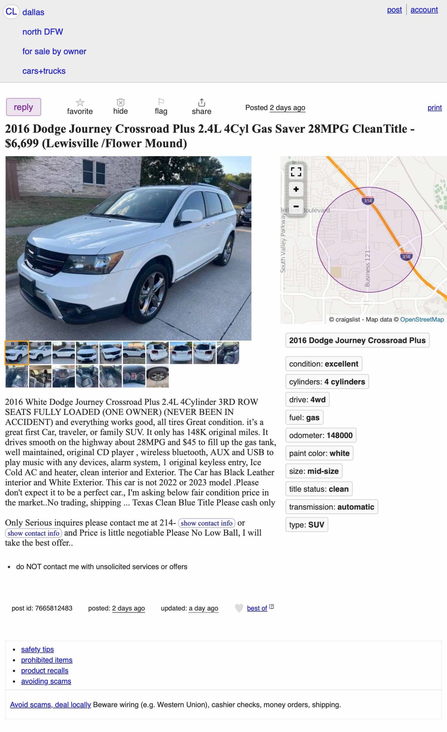 at $6,699, would you go on this 2016 dodge journey?