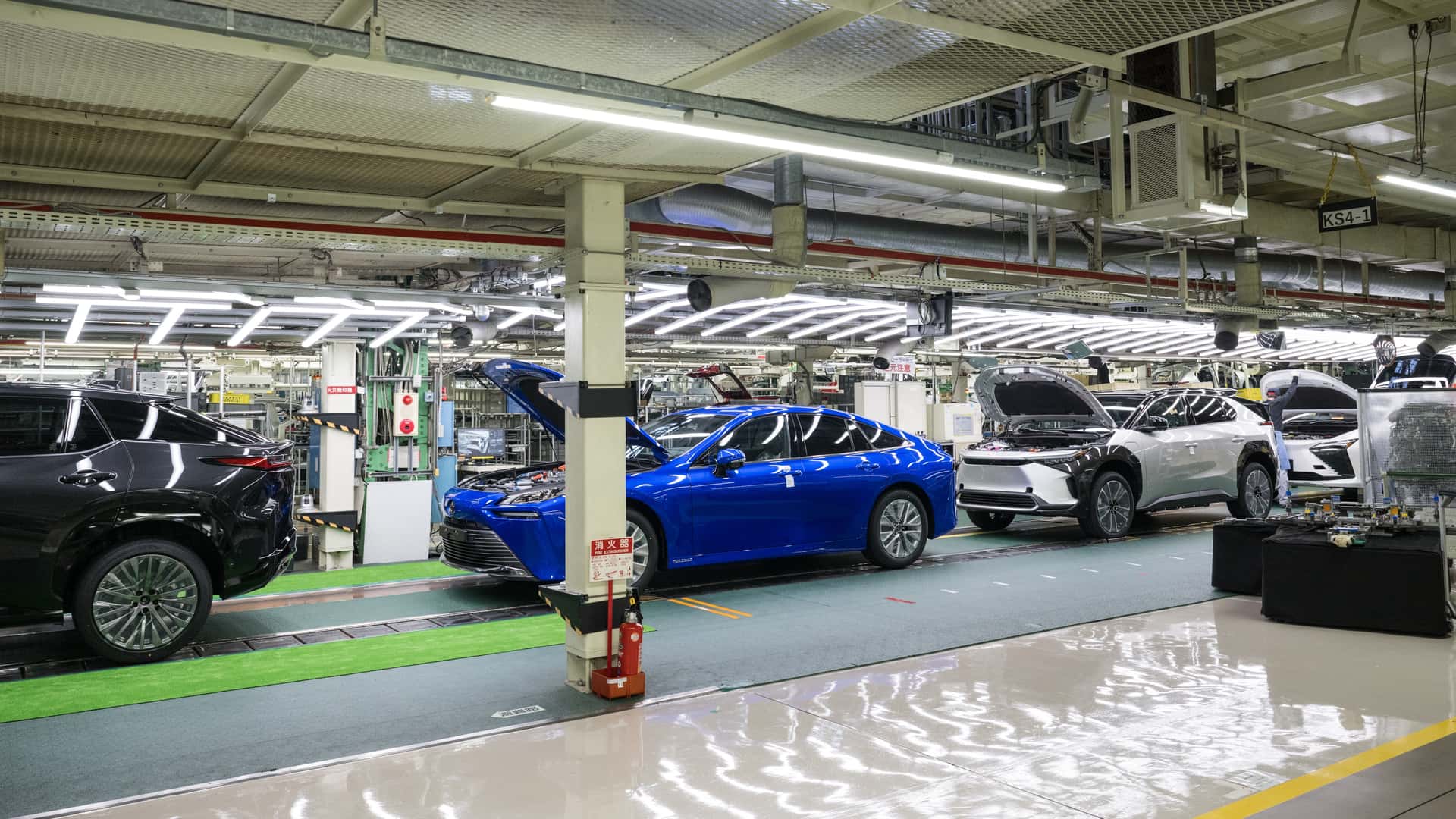 toyota reveals cutting-edge electric vehicle production line in japan